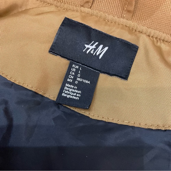 H&M Bomber Jacket Dark Mustard L - Picture 5 of 6